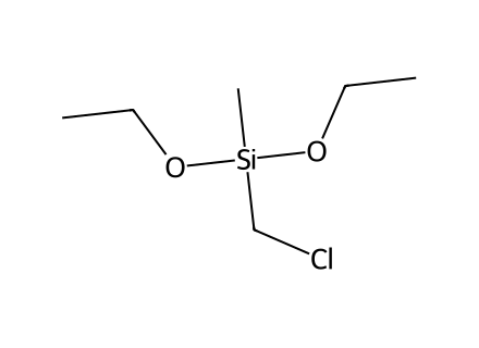 chloromethyl-methyl-diethoxysilane molecular structure