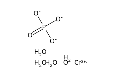 Chromium(III) phosphate tetrahydrate molecular structure
