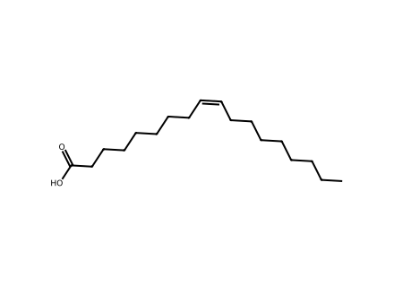 cis-9-Octadecenoic acid molecular structure