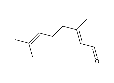 Citral molecular structure