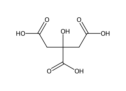 Citric Acid structural formula