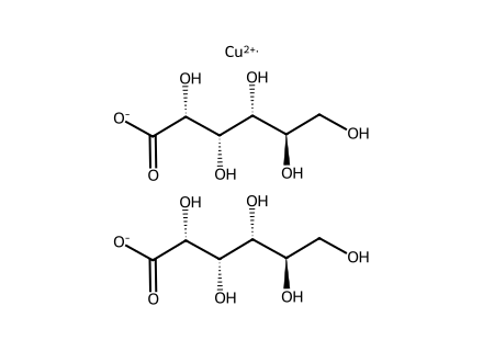 copper-gluconate molecular structure