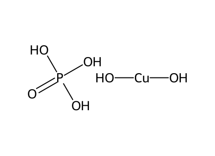 Copper(Ii) Hydroxide Phosphate molecular structure
