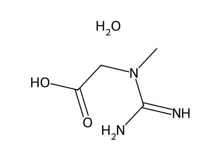 creatine-monohydrate molecular structure