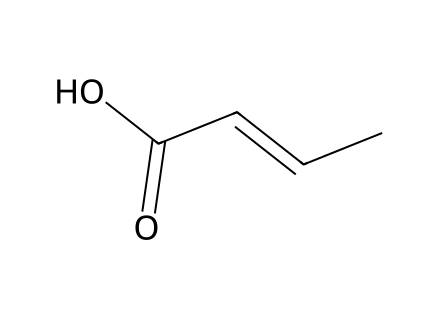 Crotonic Acid molecular structure