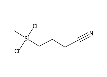 cyanopropylmethyldichlorosilane molecular structure