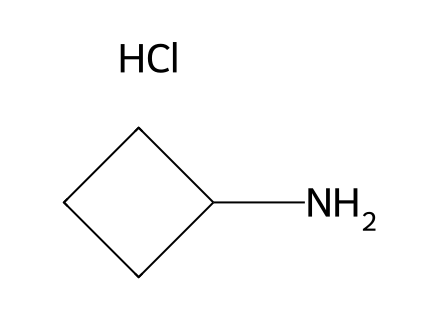 Cyclobutylamine hydrochloride molecular structure