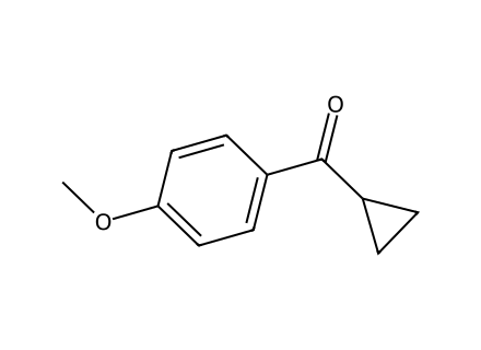 Cyclopropyl 4-methoxyphenyl ketone molecular structure