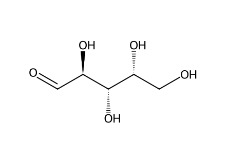 d-lyxose molecular structure
