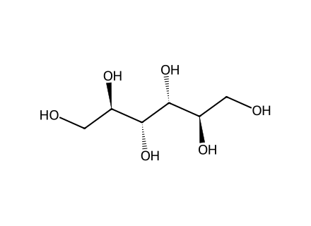 D-Mannitol molecular structure