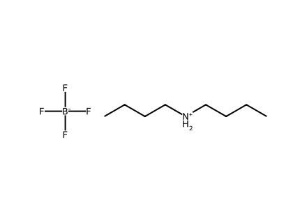 Di-n-butylammonium tetrafluoroborate structural formula