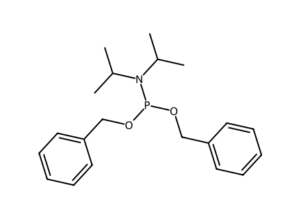 dibenzyl-diisopropylphosphoramidite molecular structure