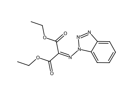diethyl-1h-benzotriazol-1-yl-iminomalonate molecular structure