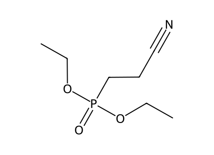 diethyl-2-cyanoethyl-phosphonate molecular structure
