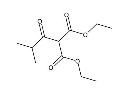 diethyl-isobutyroylmalonate molecular structure