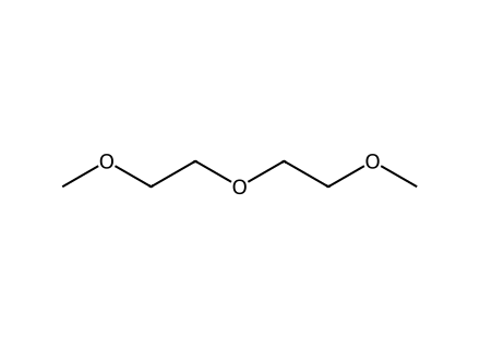 Diethylene glycol dimethyl ether molecular structure
