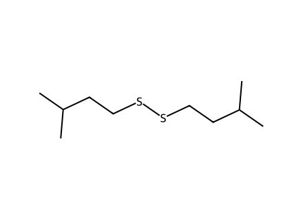 Diisoamyl Disulfide molecular structure