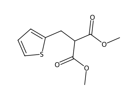 Dimethyl (2-thienylmethyl)malonate molecular structure