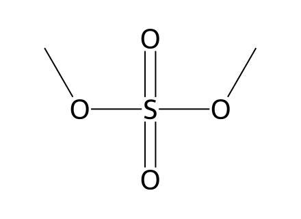Dimethyl Sulphate molecular structure