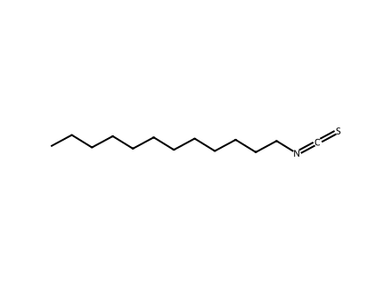 Dodecyl ISOthiocyanate molecular structure