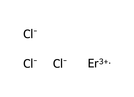Erbium(III) chloride, ultra dry molecular structure