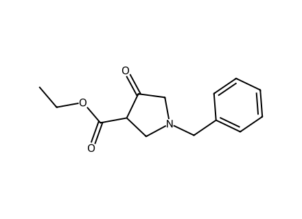 Ethyl 1-benzyl-4-oxo-pyrrolidine-3-carboxylate molecular structure