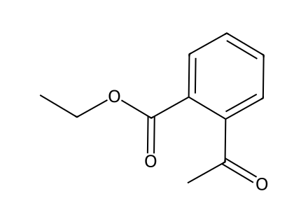 ethyl-2-acetylbenzenecarboxylate molecular structure