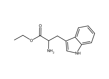 Ethyl 2-amino-3-(1H-indol-3-yl)propanoate, hydrochloride molecular structure