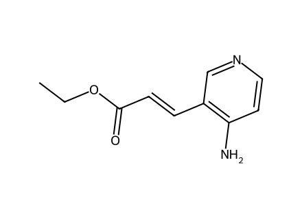 Ethyl 3-(4-amino-3-pyridyl)acrylate molecular structure