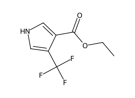 Ethyl 4-(trifluoromethyl)-1H-pyrrole-3-carboxylate molecular structure