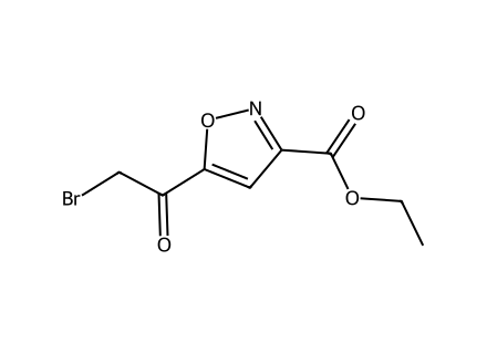 Ethyl 5-(2-bromoacetyl)isoxazole-3-carboxylate molecular structure