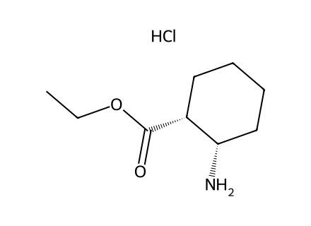 Ethyl cis-2-amino-1-cyclohexanecarboxylate hydrochloride molecular structure