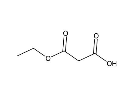 Ethyl hydrogen malonate molecular structure