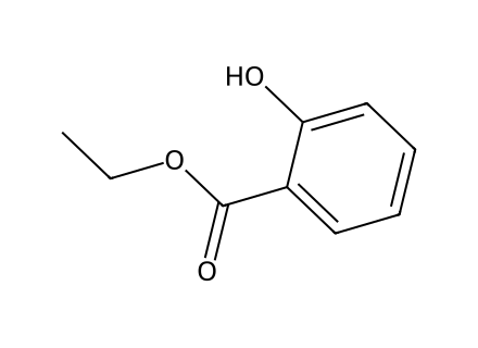 ethyl-salicylate molecular structure