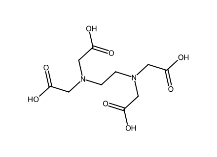 Ethylenediaminetetraacetic acid, iron (III), monosodium salt molecular structure