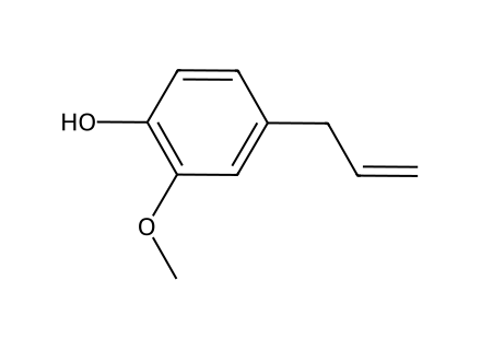 Eugenol molecular structure