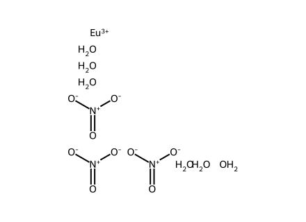 Europium(III) nitrate hexahydrate, (trace metal basis) molecular structure