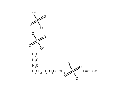 Europium(III) sulfate octahydrate, (trace metal basis) molecular structure