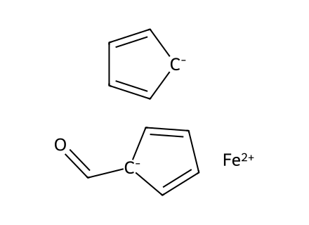 ferrocenecarboxaldehyde molecular structure