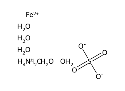 Ferrous Ammonium Sulfate Hexahydrate molecular structure