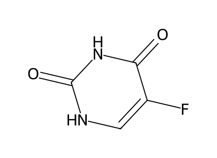 Fluorouracil molecular structure