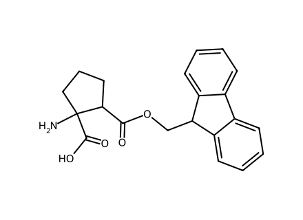 Fmoc-1-aminocyclopentane-1-carboxylic acid molecular structure