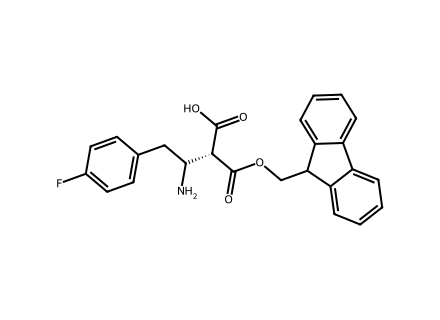 Fmoc-(R)-3-amino-4-(4-fluorophenyl)-butyric acid molecular structure