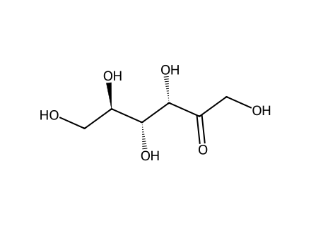 Fructose molecular structure