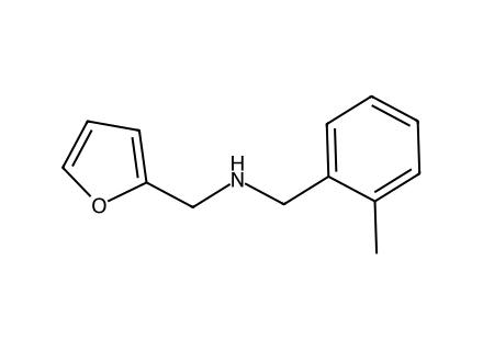 Furan-2-ylmethyl-(2-methyl-benzyl)-amine molecular structure