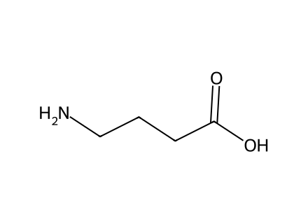 gaba-gamma-aminobutyric-acid molecular structure