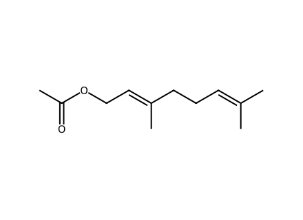 Geranyl Acetate molecular structure