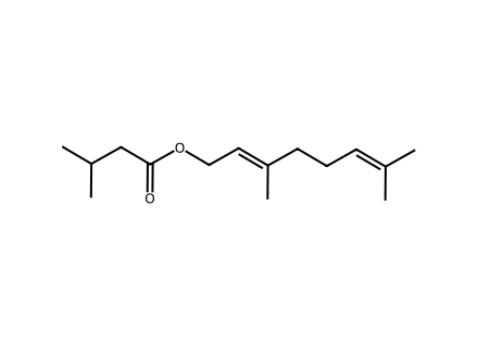 geranyl-isovalerate molecular structure