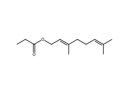 Geranyl Propionate molecular structure
