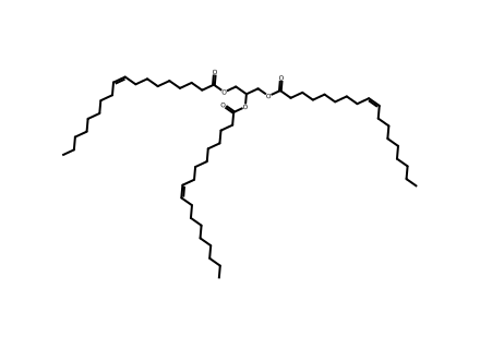glycerine-trioleate molecular structure